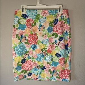 Talbots Floral Pencil Skirt